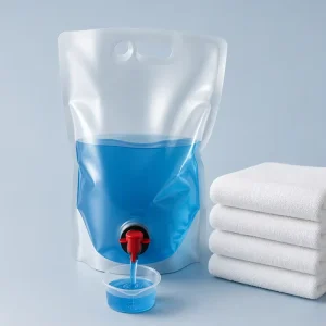 Stand up Spout Pouch Laundry Detergent Packaging Liquid Soap Refill Custom Printing Leak Proof Resealable Pouch