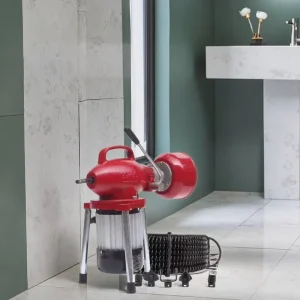 Steel Disposable Sewer Snake Machine for Toilet, Kitchen, and Bathroom Drains