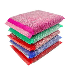 Steel Wire and Nylon Fiber Kitchen Sponge Scouring Pad