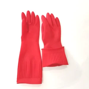 Stock 38cm Natural Latex Gloves Durable Lightweight Reusable Waterproof Food Contact Grade Soft Medium Non Slip Comfortable