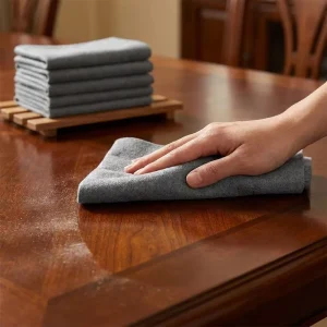 Streak Free Microfiber Magic Cleaning Cloth Lint Free Reusable Glass Cleaning Towel for Windows Mirrors and Kitchen Dishes