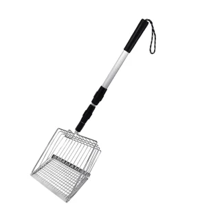 Stretchable Cat Litter Scooper Detachable Stainless Steel Chicken Coop Cleaning Tools Poop Shovel for Chicken Coop Accessories