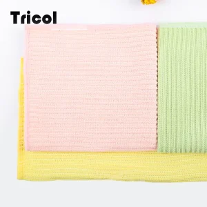 Striped Dual-Texture Microfiber Cleaning Cloth, Absorbent Scratch-Resistant Reusable Dish Towel