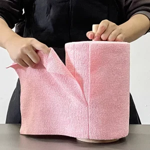 Strong Absorption Quick Dry Microfiber Cleaning Cloths Roll Disposable Cleaning Rags Reusable Towel Microfiber Towel Roll