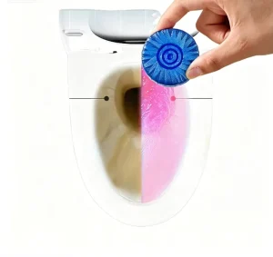 Strong Effective Disposable Solid Toilet Bowel Cleaner Block Tablets Lemon Scent Disinfection Odor Elimination Restroom Drain