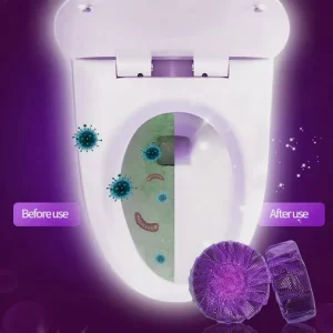 Strong Flush 300 Times Toilet Cleaner Toilet Stain Removal Purple Automatic Toilet Bowl Cleaner