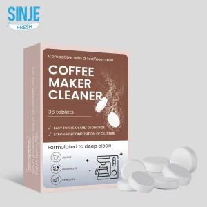 Strong Power Sinje Coffee Machine Descaling Effervescent Tablets Oil Stain Limescale Remover Eco friendly 36 Count