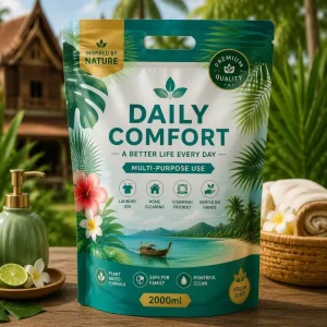 Strong Seal Stable Material Suitable for Various Daily Chemical Packaging Customizable Logo Stand up Resealable Bag