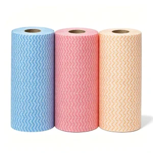 Strong Washable Reusable Wave Patterned Kitchen Dish Towels for Grease Removal and Bacterial Protection