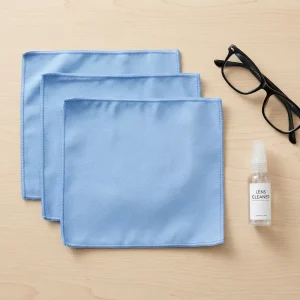 Suede Microfiber Eyeglass Lens Cleaning Cloth with Custom Logo Printing