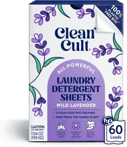 Sulfate-Free Laundry Detergent Sheets and Stain Remover Paper