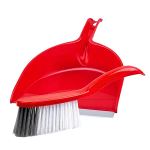 Sunshine Modern Hand Broom Set with Dustpan Long Bristles for Cleaning Desktop Sofa Office or Car Portable for Mopping
