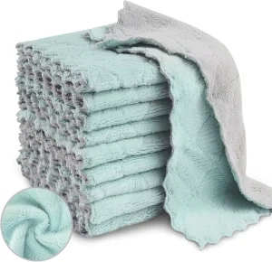 Super Absorbent Microfiber Cleaning Cloth for Cleaning Dishes Kitchen Bathroom Car