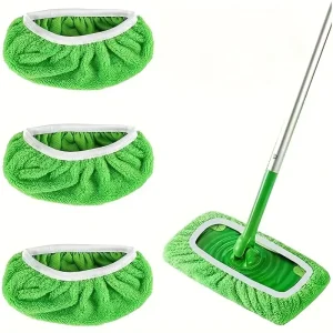 Super Absorbent Microfiber Mop Pads Reusable and Washable for Dry/Wet Home Cleaning