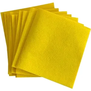 Super Absorbent Multipurpose Yellow Cleaning Cloth for Kitchen and Household Use