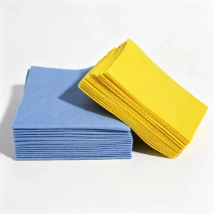 Super Absorbent Yellow Viscose Non Woven Reusable Cleaning Cloths