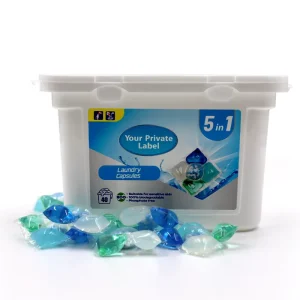 Super Clean 5 in 1 Capsule Laundry Pods with Fabric Softener Scent Booster Beads and Fresh Perfume