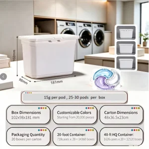 Super Concentrated 3 in 1 Fragrance Beads Laundry Capsules Laundry Pods