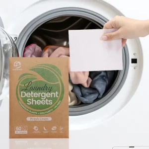 Super-Concentrated Laundry Detergent Sheets with Stain Remover and Color Protection