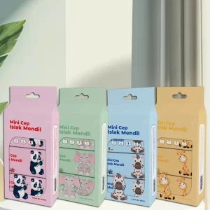 Super Mini Portable Wet and Dry Body Wipes for Babies Low MOQ Custom Packaging Eco Friendly Bulk Cleansing Tissues