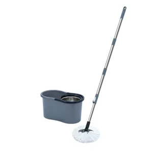 Supplies Manufacturer Removable Self-Washing Mop Set with Steel Bucket and Mop System
