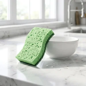 Sustainable Non-Scratch High Absorption Cellulose Kitchen Cleaning Cloth Scouring Pads Dishwashing Sponge