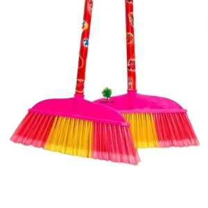 Sweet Manufacturer Plastic Broom Head with Durable Wooden Handle Easy Cleaning for Home Use