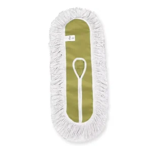 Swivel Cotton Yarn with Yellow Canvas Base & Metal Handle Dust Mop for Home Office Hotel Commercial Cleaning