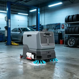 TN10 Compact Cordless Self-Driving Floor Cleaner with Short-Pile Carpet Vacuum for Wood Floors and Plastic Courts