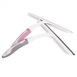 TPR Plastic Handle Eco Friendly S-2 Shower Squeegee 25x24cm Bathroom Glass Window Cleaning Multi Purpose Cleaning