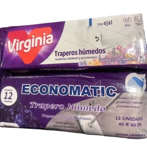 TRAPERO HUMEDAOS PARA PISO MULTIUSO CON OJAL Pisos Flotantes Porcelanatos Vinilicos Aroma Lavanda Floor Wipes