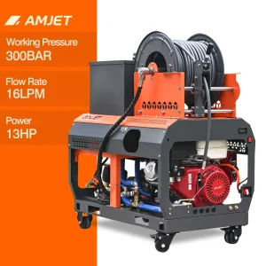 TS3016-MAX 300Bar Cold Water Cleaning New High Pressure Sewer Jetter Machine 4gpm Drain Cleaning Machine for Community Use