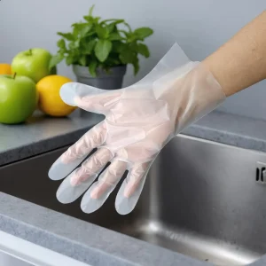 TUV-Certified OEM Custom-Printed Compostable Biodegradable Disposable Gloves for Eco Packaging