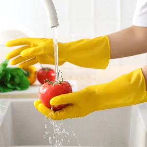 TX10243 PVC Gloves for Dishwashing and Household Cleaning, Waterproof Oil Proof Extra Large Thick Long