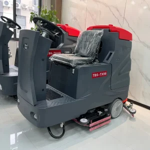 TX90 Electric Ride-On Floor Scrubber Sweeper with Squeegee