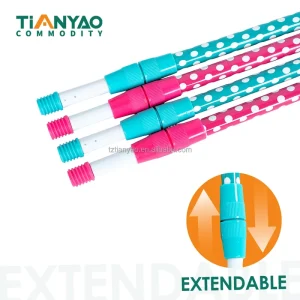 TY PT42 59″ Heavy Duty Iron Coated Telescopic Metal Pole 3M Extendable for Brush and Duster Mop