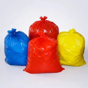 Tall Black PE Plastic Kitchen Trash Bags for Large Hotel and Household Use