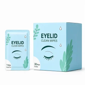 Tea Tree Oil Eyelid Cleansing Wipes for Blepharitis and Dry Eye Relief, Hypoallergenic