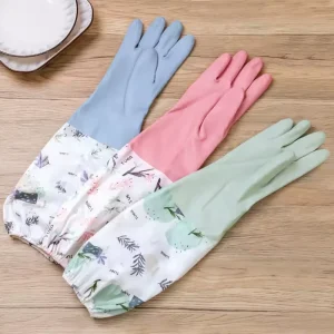 Tear Proof Durable Thick Comfortable Reusable Cleaning Extra Long Gloves Kitchen Household Full Arm Protection Waterproof Keep