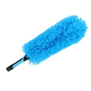 Telescopic Aluminum Extension Pole with Microfiber Ceiling Duster Brush Head, Adjustable 164-530 cm
