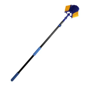 Telescopic Aluminum Gutter and Ceiling Cleaning Tools with Nylon Brush and Extension Handle