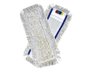Telescopic Aluminum-Handle Microfiber Mop with Polyester-Cotton Head