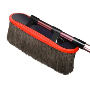Telescopic Car Duster Brush Scratch Free Microfiber Cleaning Tool Retractable Handle for Vehicle Maintenance