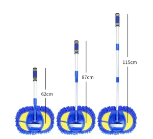 Telescopic Chenille Microfiber Mop Clean Brush for Car Detailing Premium Cleaning Tools