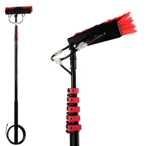 Telescopic Cleaning Brush Outdoor Window Glass Solar Panel Spray Washer
