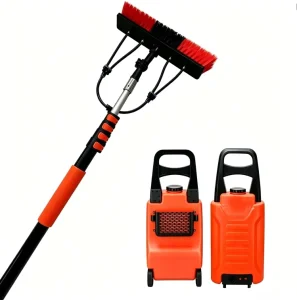 Telescopic Cleaning Tools Kit for Solar Panels Water Fed Pole with Aluminum Extendable Pole and Brush