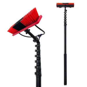 Telescopic Cleaning Tools Water Fed Pole Solar Panel Cleaning Brush Kit High Reach Window Glass Roof Cleaning Equipment