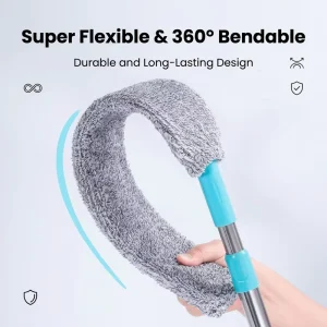 Telescopic Duster for Under Bed Sofa Dust Cleaner Extendable Handle Hair Catcher Home Cleaning Brush Tool