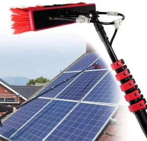 Telescopic Extension Cleaning Pole Professional Water Fed Extension Pole with Soft 35cm Brush Head Sustainable Cleaning Tools