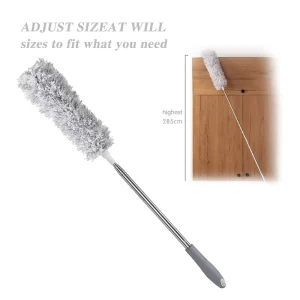 Telescopic Microfiber Duster with Long Extendable Pole for Cars and Ceiling Fans